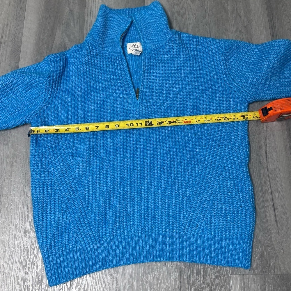 St. John’s Bay Quarter Zip Pull Over Sweater Blue Women’s Size XL - Picture 4 of 5